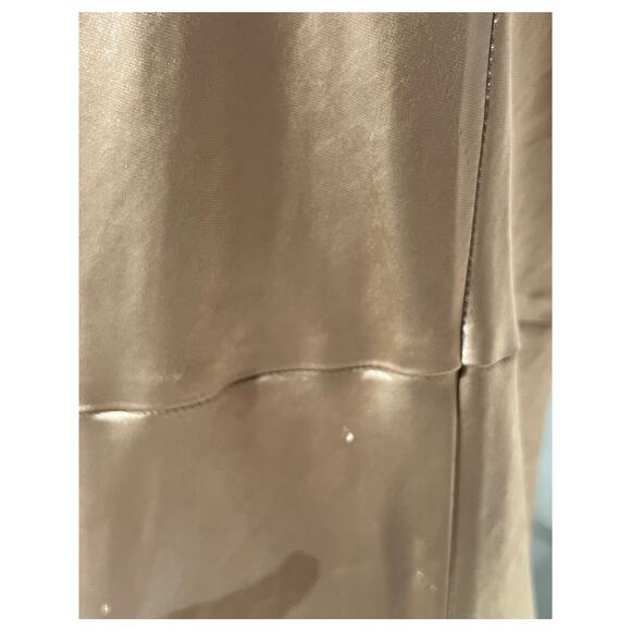 GENERATION LOVE WOMENS LARGE EVIE SATIN TERRACOTTA MAXI DRESS GOWN TINY FLAW - Picture 10 of 16